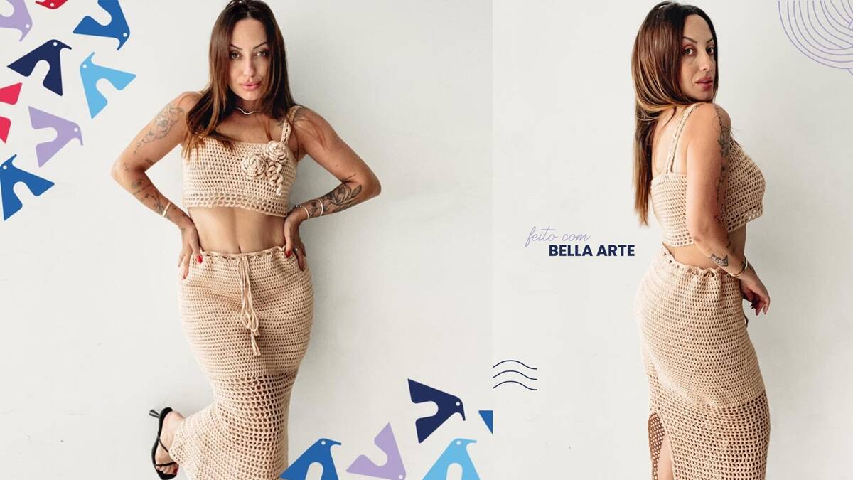 Conjunto de Crochê Saia e Top: Aprenda a Fazer Esse Conjunto!