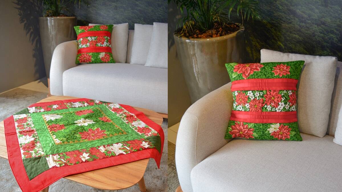 Conjunto de Natal em Patchwork: Decore Sua Casa com Charme!