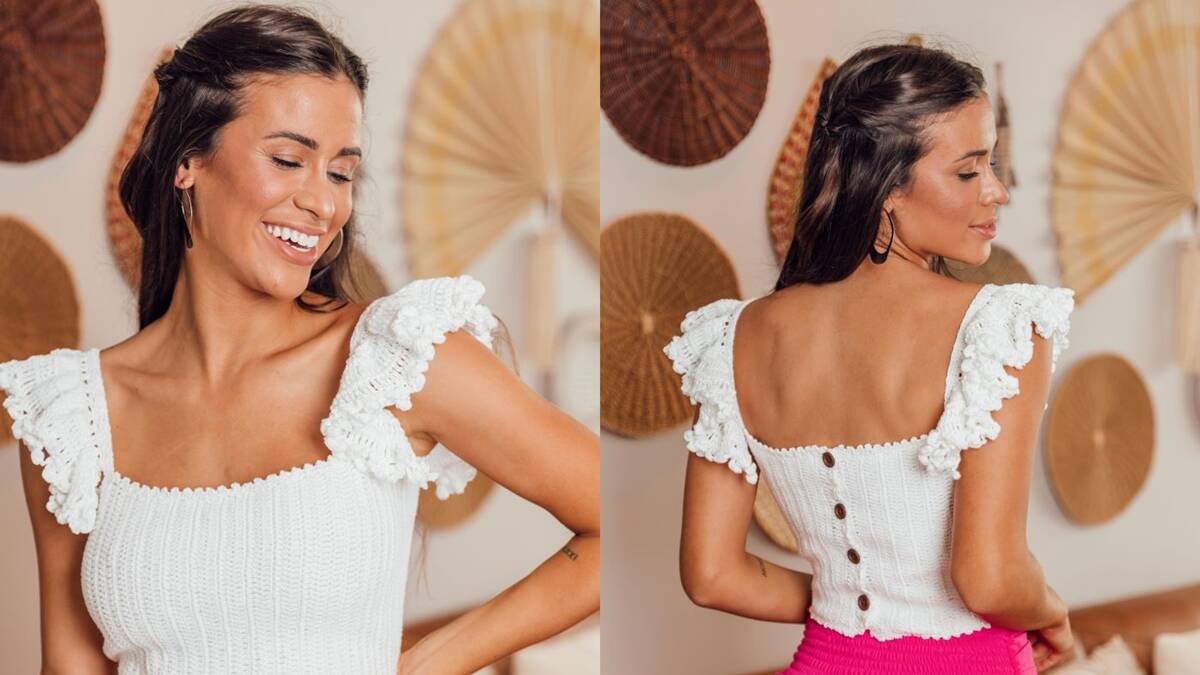 Cropped de Crochê Aurora: Uma Peça Linda para o Seu Dia a Dia!
