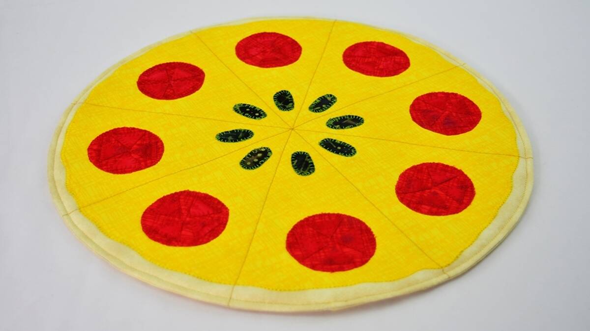 Jogo Americano em Patchwork de Pizza: Aprenda a Fazer o Seu!