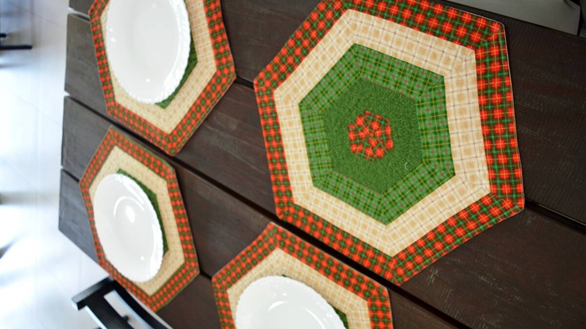 Aprenda a Fazer um Lindo Jogo Americano Hexagonal!
