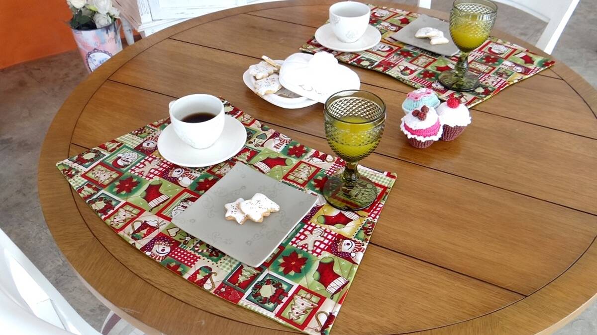 Jogo Americano em Patchwork de Natal: Como Fazer o Seu?