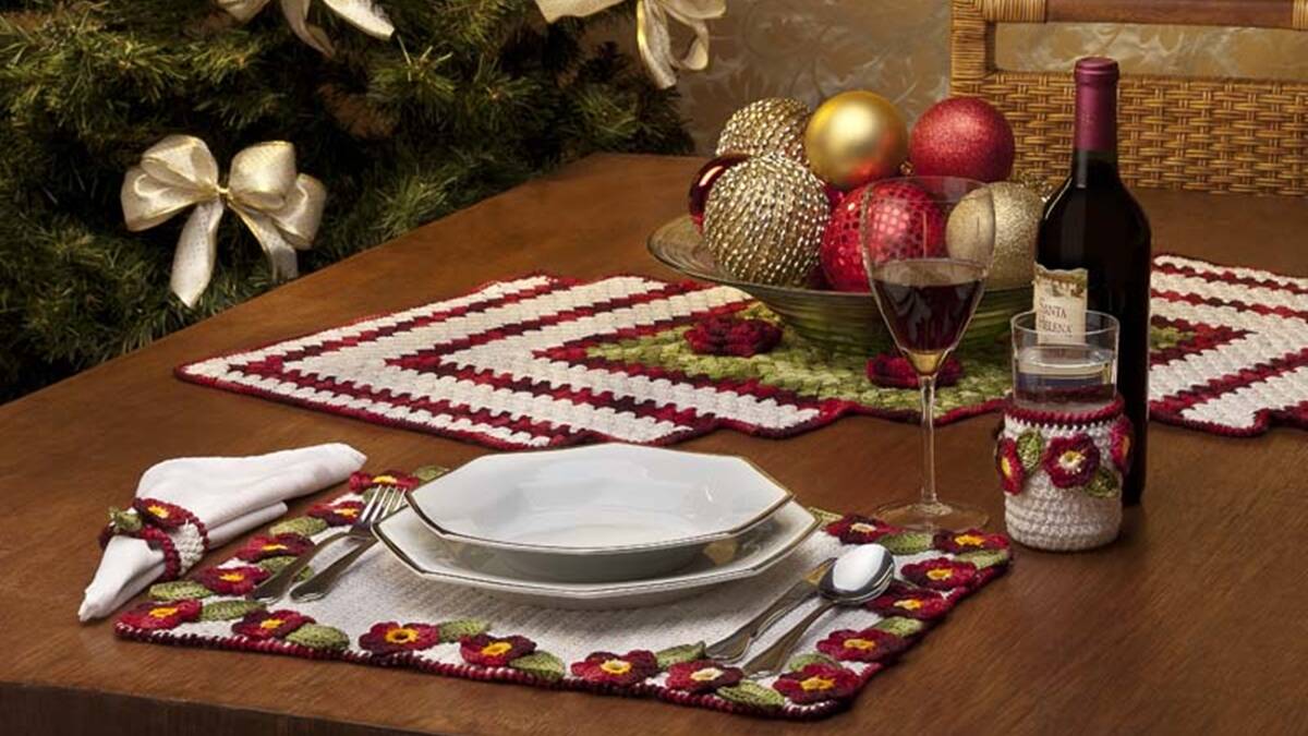 Jogo de Mesa em Crochê Natalino: Guia Completo!