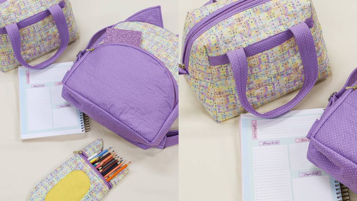 Kit Escolar em Patchwork: Se Prepare Para o Ano de 2025!