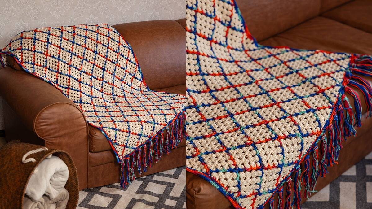 Manta Jazz de Crochê: Uma Peça Linda para Sua Casa!