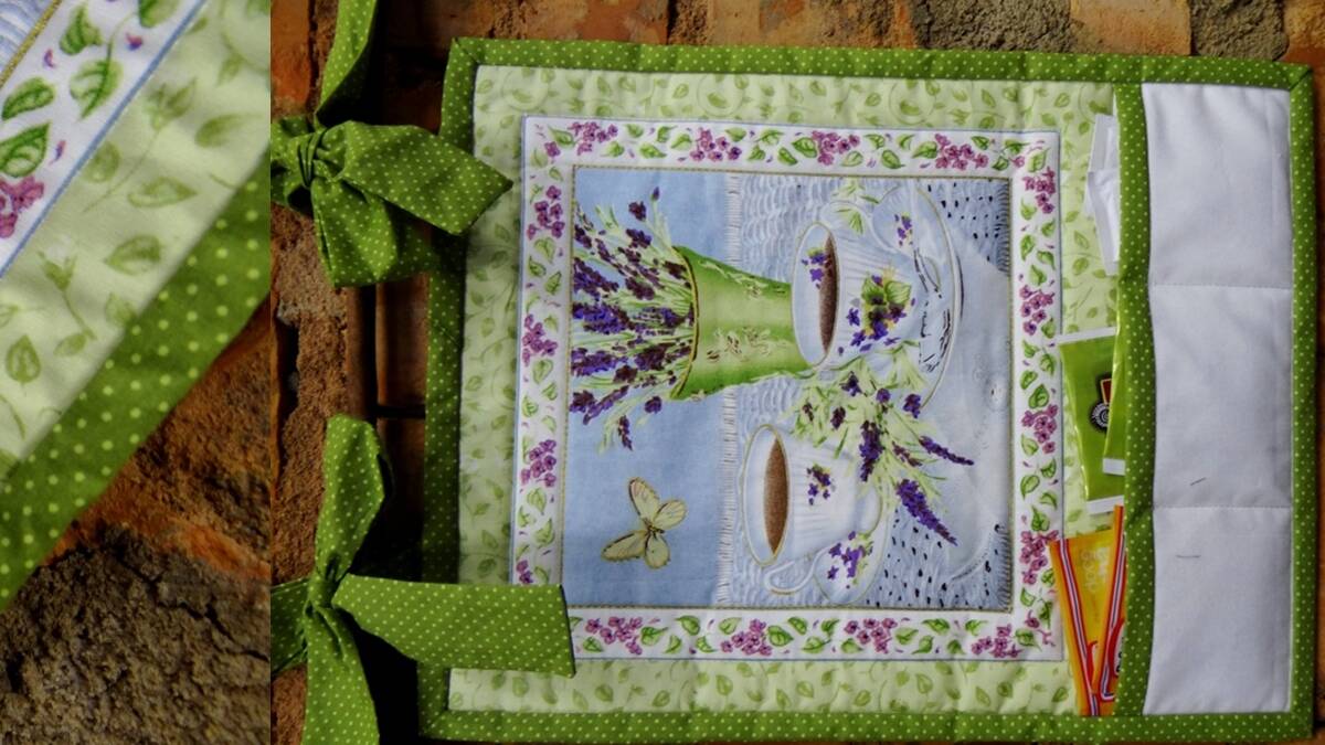 Pano Porta Sachê de Chá em Patchwork: Faça o Seu!