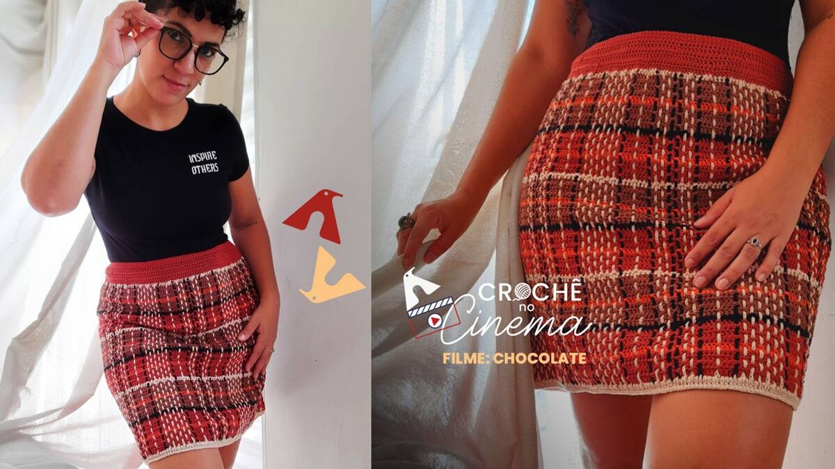 Saia de Crochê Xadrez: Aprenda a Fazer a Sua Saia!