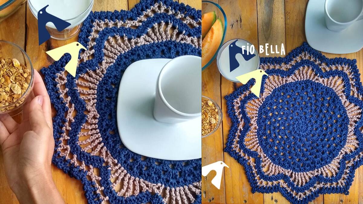 Sousplat em Crochê Penelope: Aprenda a Fazer Esta Linda Peça!