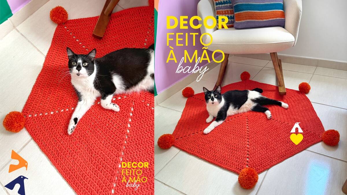 Tapete em Crochê Hexagonal: Aprenda a Fazer o Seu!