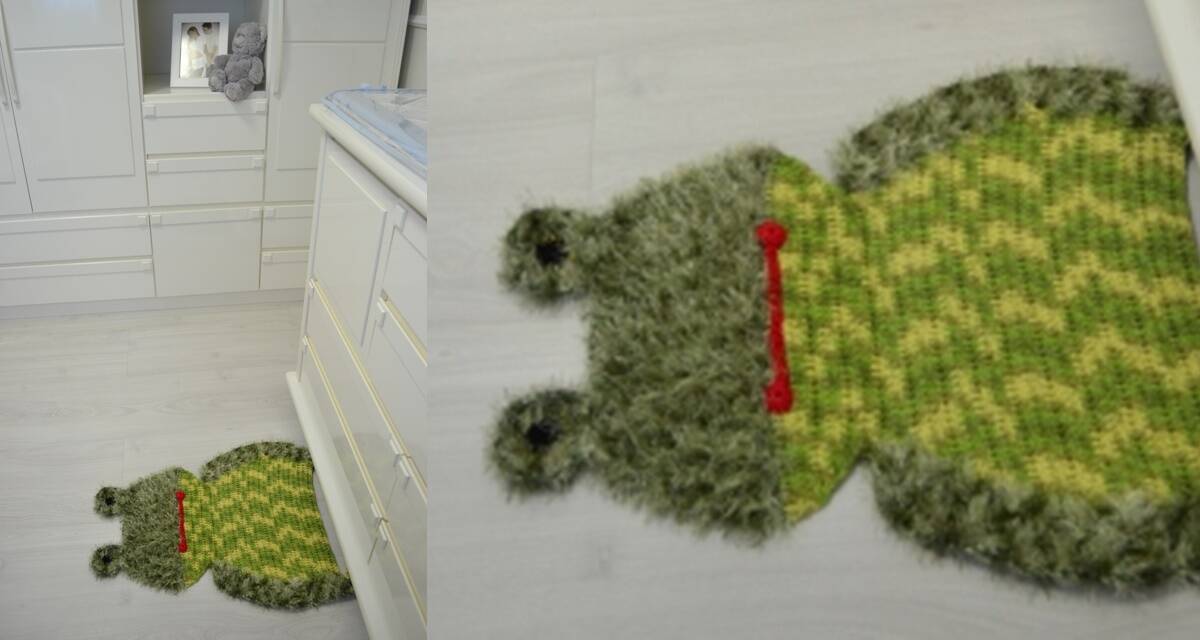 Tapete em Crochê: Faça um Tapete Infantil Sapo Verde!