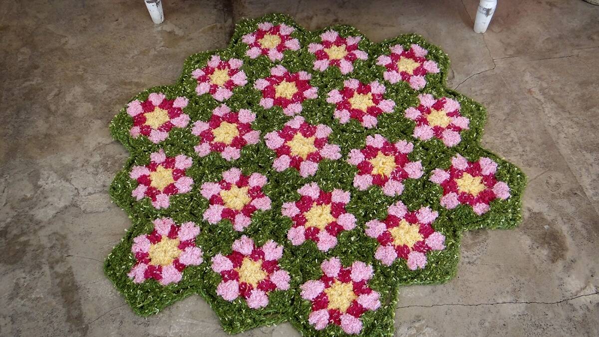 Tapete em Crochê Florido Soft: Um Tapete Lindo Para a Sua Casa!