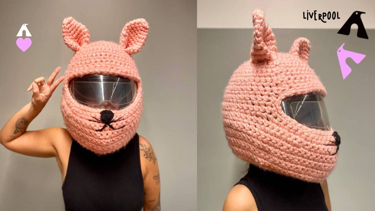 Touca de Gatinha para Capacete em Crochê: Faça a Sua!