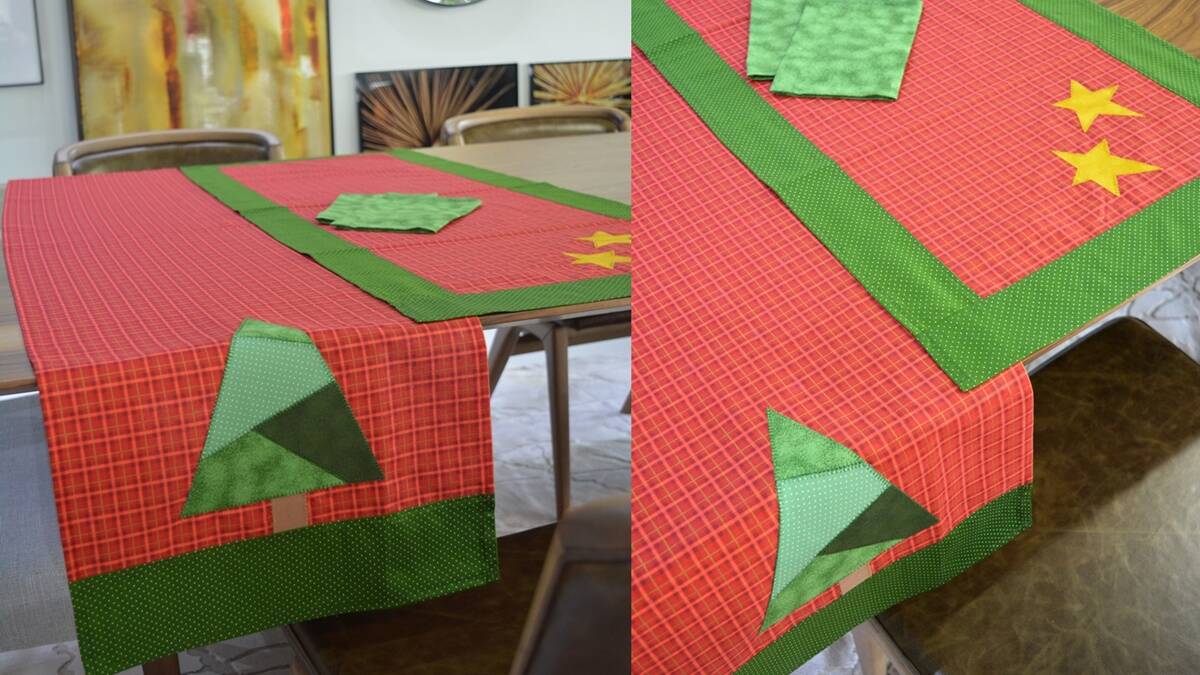 Trilhos de Natal em Patchwork: Como Fazer os Seus?