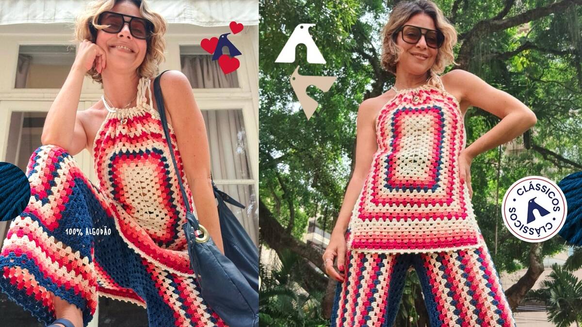 Túnica e Calça em Crochê Diva: Aprenda a Fazer Esse Conjunto!