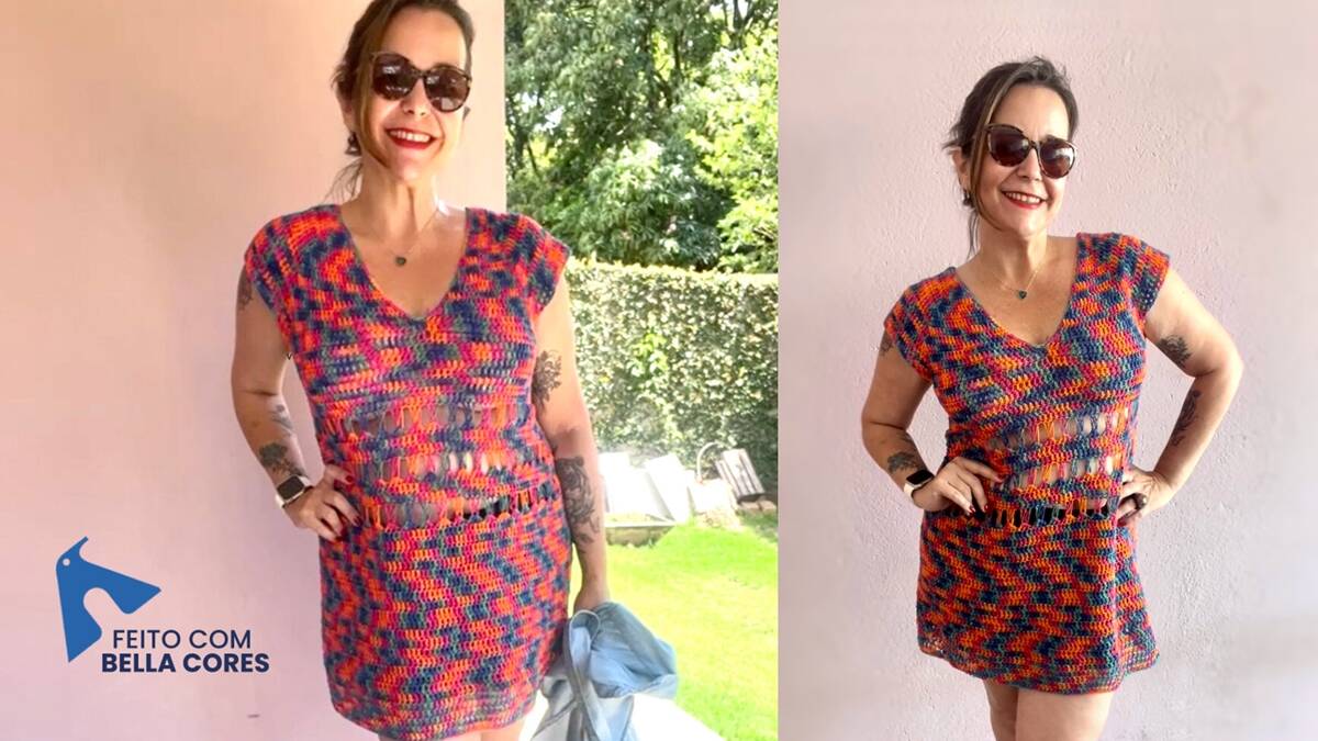 Vestido de Crochê Beatriz: Uma Peça Linda Para o Dia a Dia!