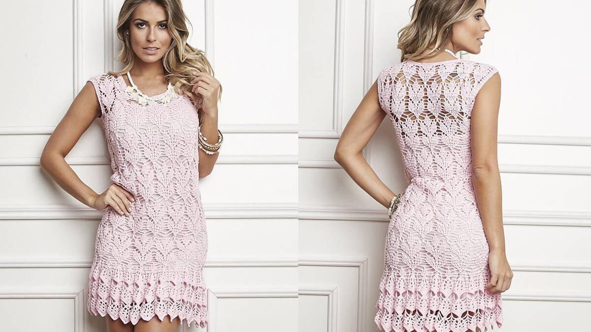 Vestido de Crochê Rosa: Aprenda a Fazer Essa Peça Linda!
