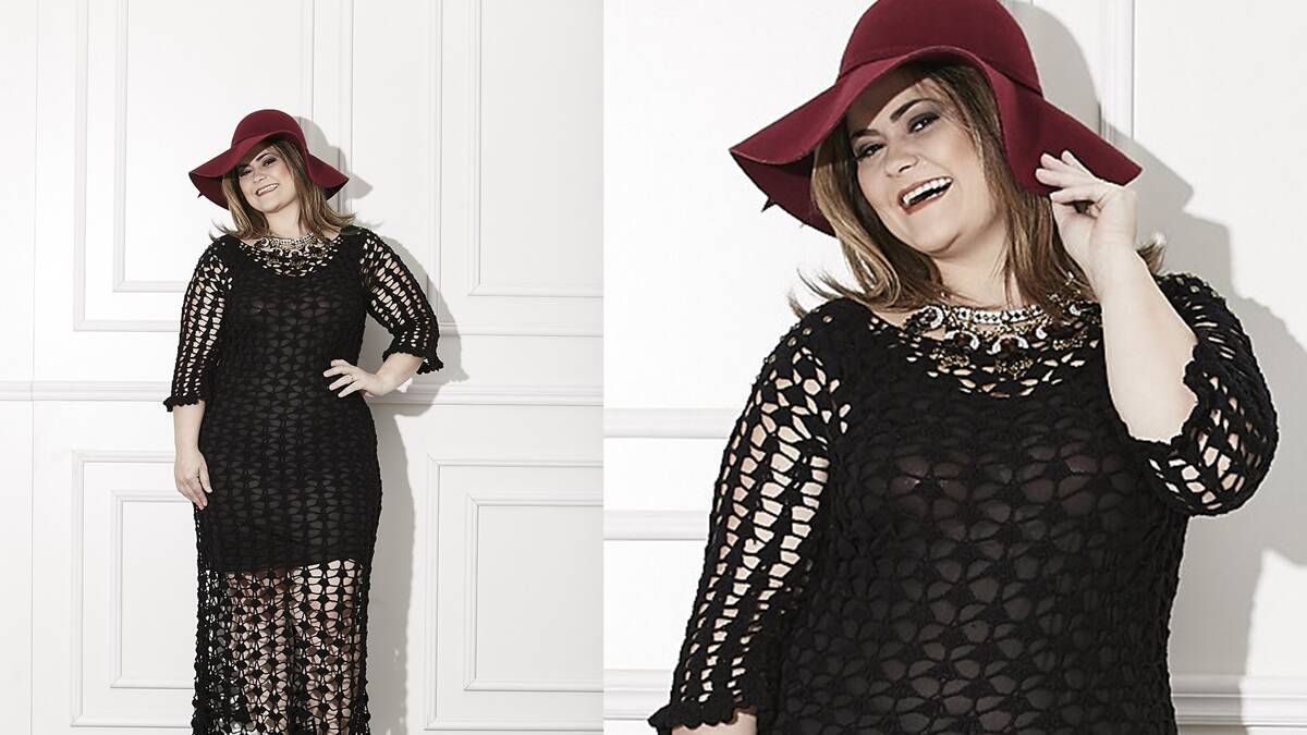 Vestido de Crochê Preto – Plus Size: Obra de Arte em Crochê!
