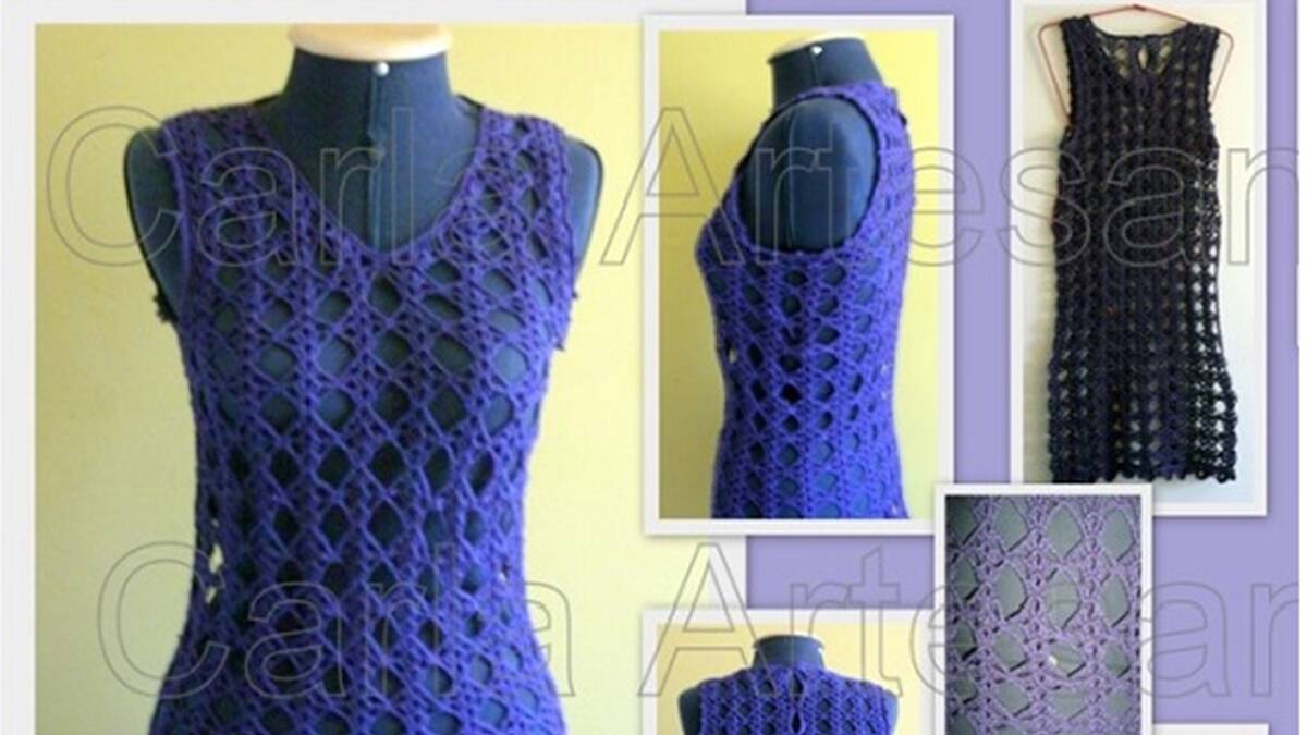 Vestido Azul Klein de Crochê: Aprenda a Fazer o Seu!