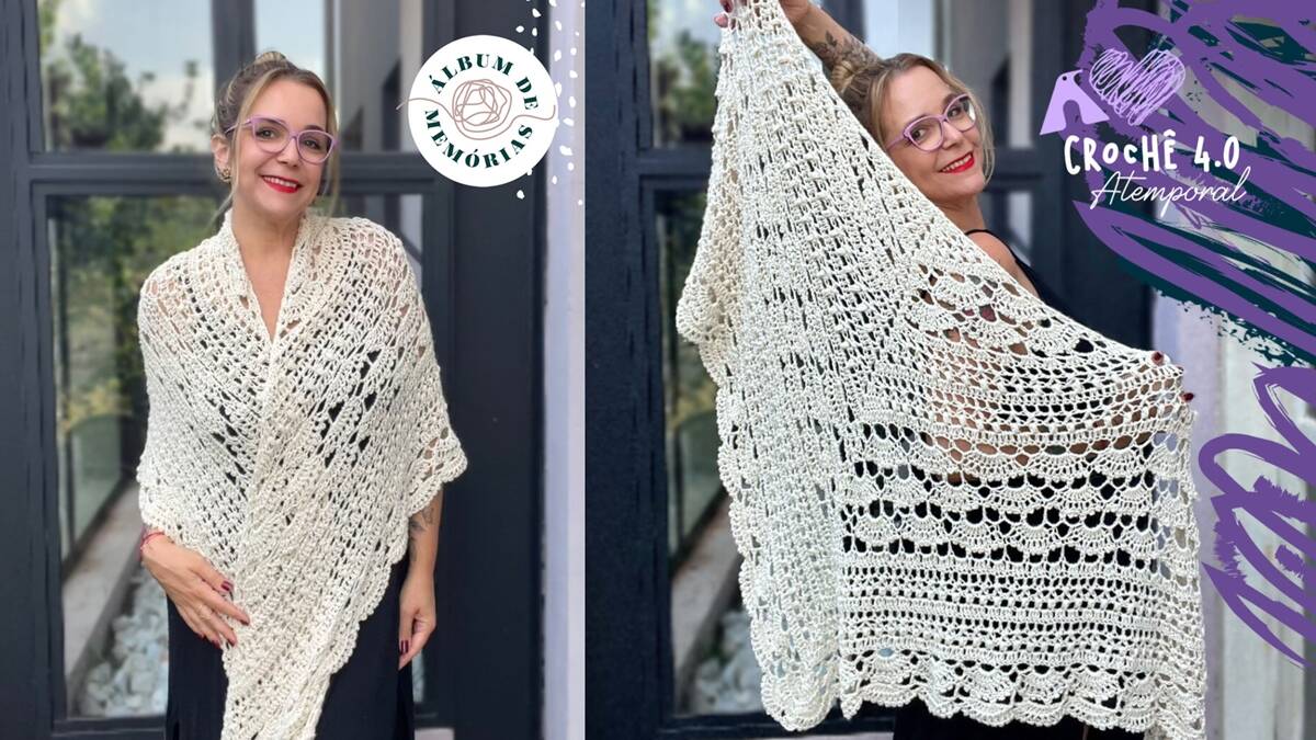 Xale de Crochê Branco: Aprenda a Fazer o Seu!