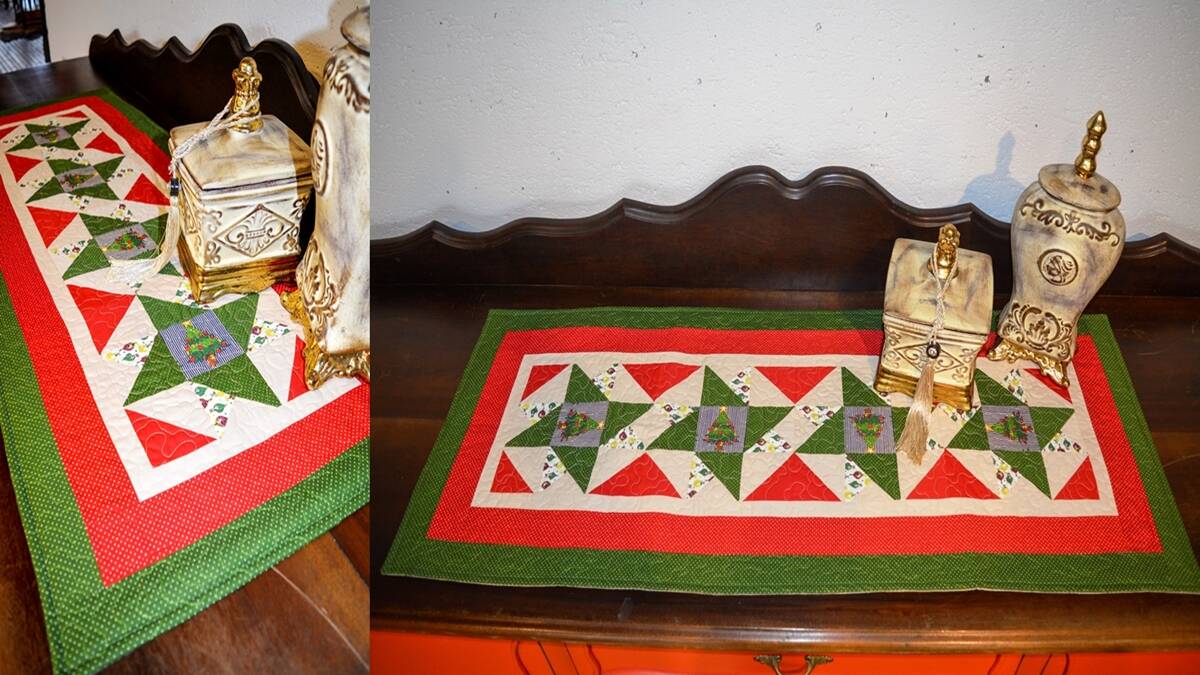 Trilho Natal em Patchwork: Aprenda a Fazer o Seu!