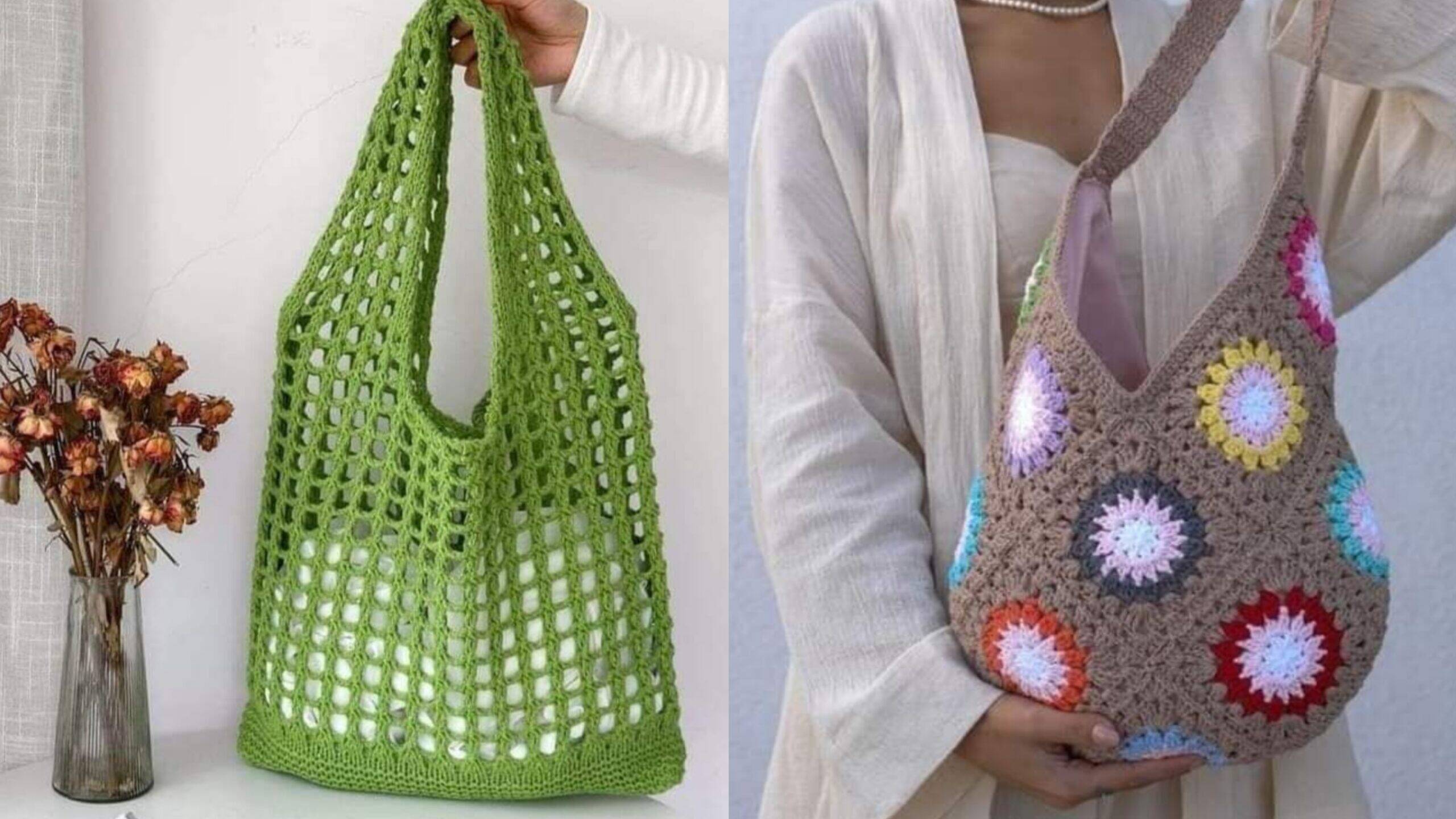 Bolsas de Crochê Lindas e Fáceis: Modelos com Gráficos e Passo a Passo