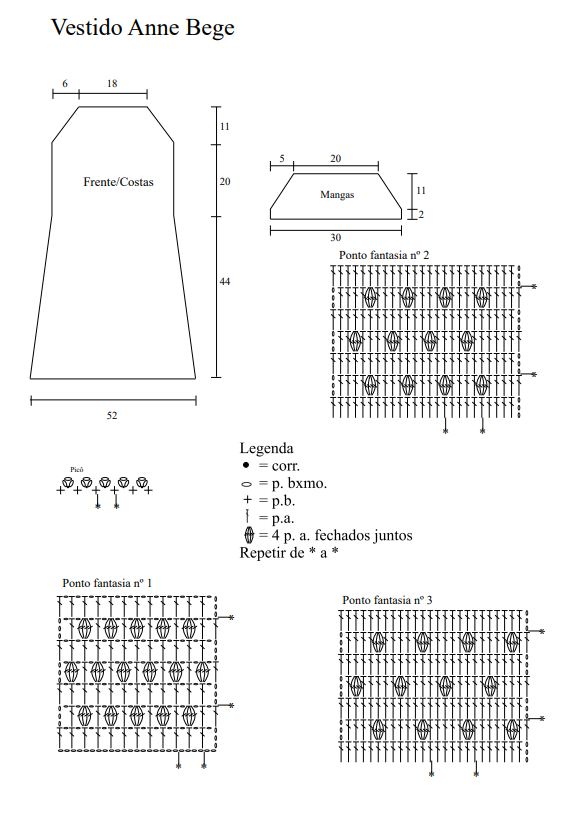 vestido de crochê