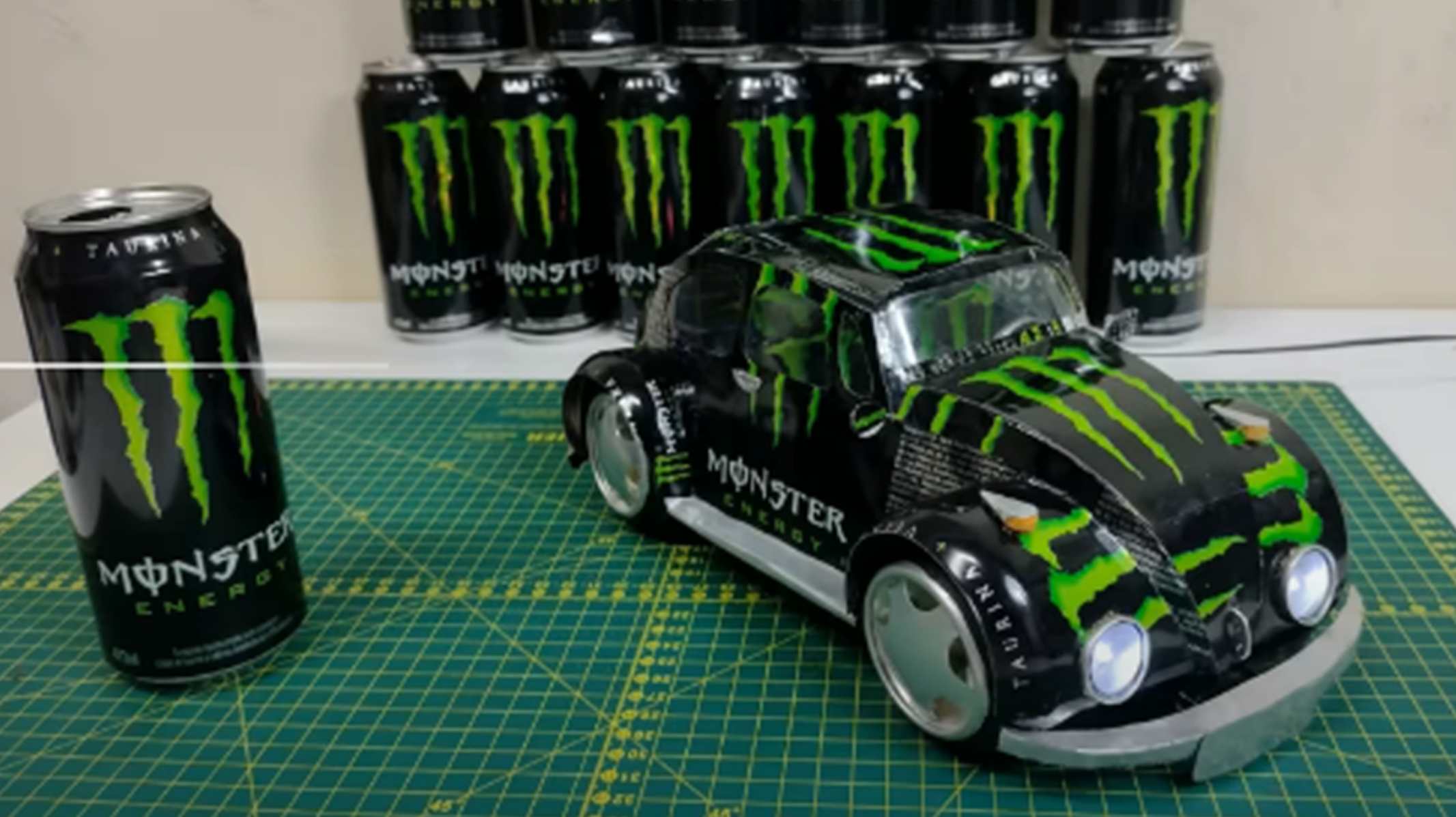 Tutorial: Fusca de latinha de energético – Passo a Passo Completo para você fazer com seus filhos!