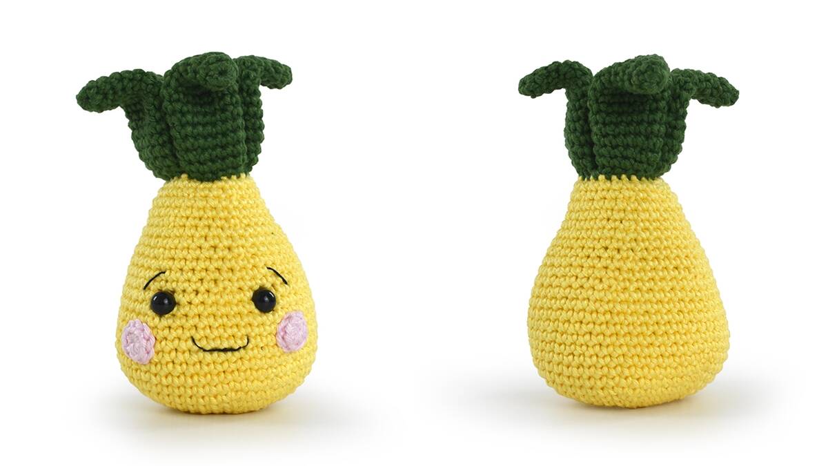 Abacaxi em Amigurumi: Uma Peça Fofa e Divertida!