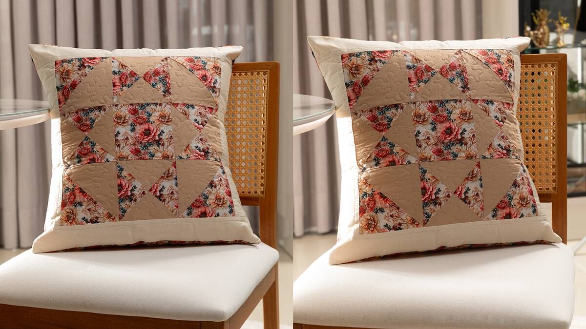 Almofada em Patchwork Primavera: Aprenda a Fazer a Sua!