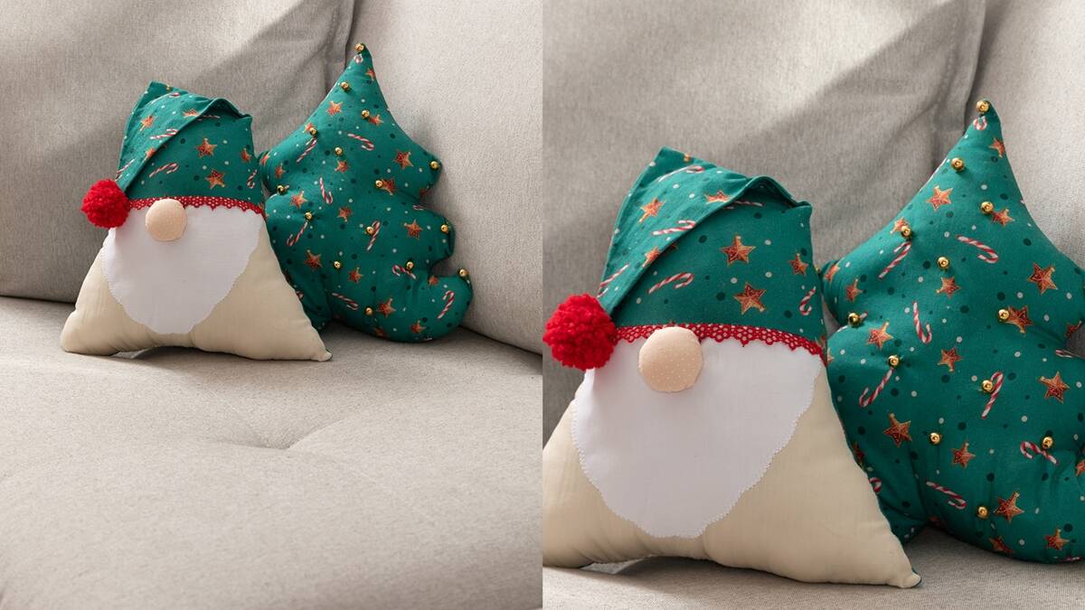 Almofadas em Patchwork Natalino: Decore Sua Casa Para o Natal!