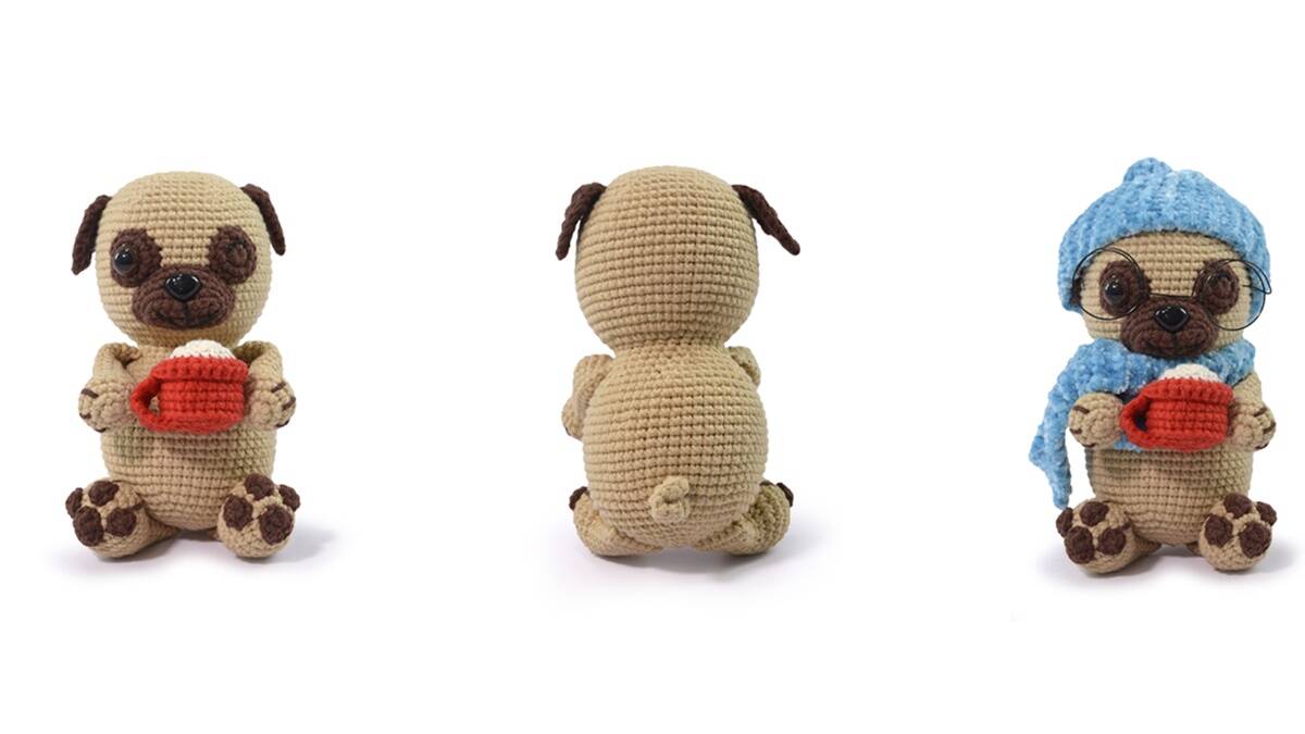 Amigurumi do Paçoca, o Pug: Um Cachorrinho Muito Fofo!