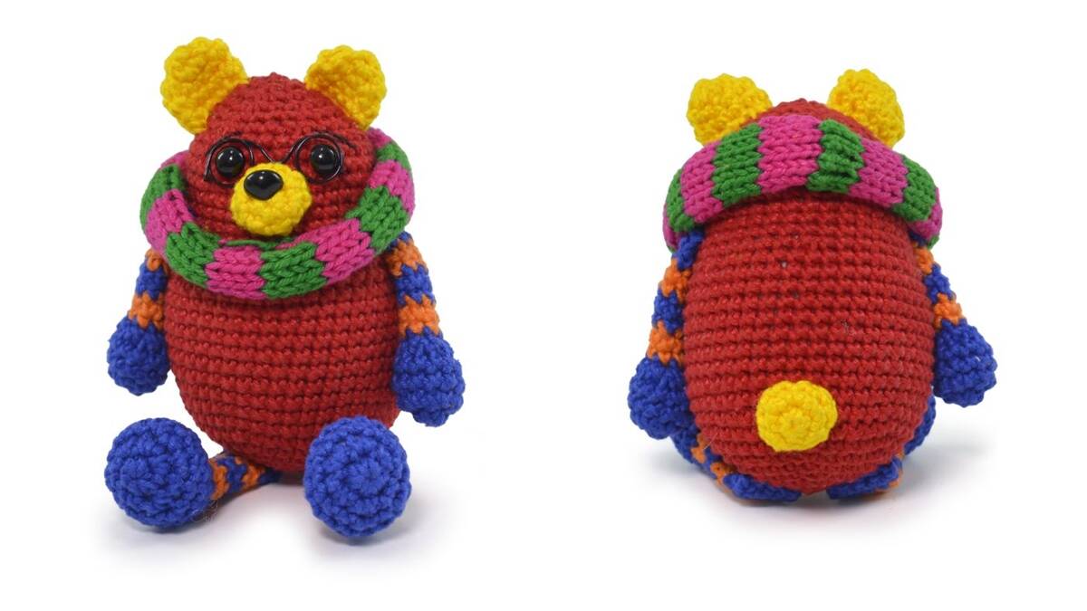Amigurumi do Color Bear: Um Urso Fofo e Muito Colorido!
