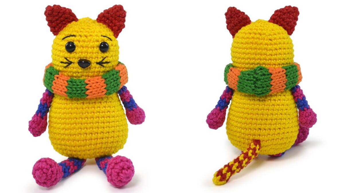 Amigurumi do Color Cat: Um Gatinho Fofo e Divertido!