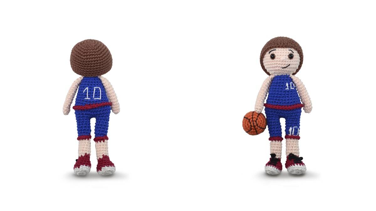 Amigurumi de Jogador de Basquete: Esporte em Crochê!