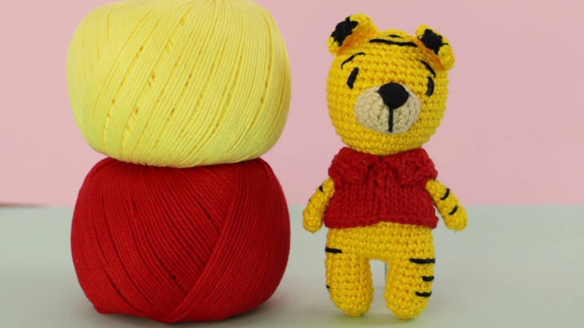 Amigurumi do Tigre Zag: A Fofura Selvagem Feita à Mão!