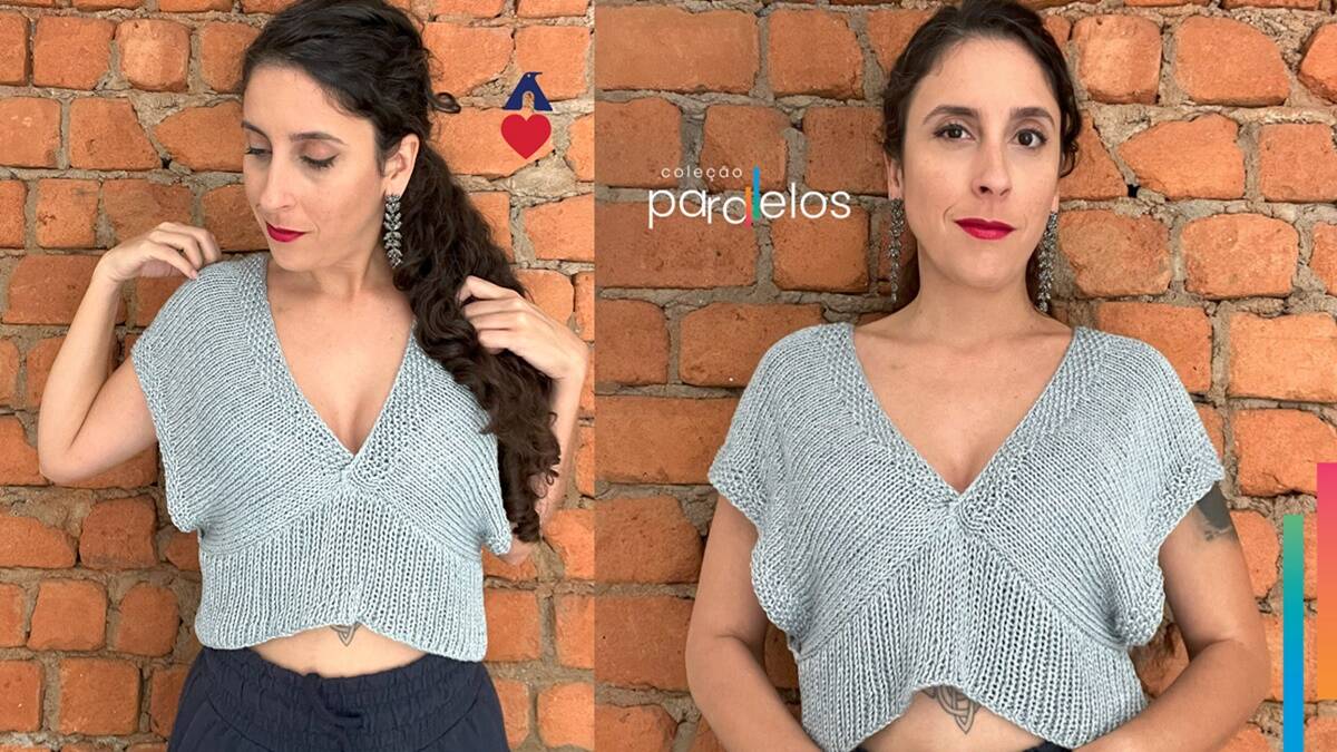 Blusa de Tricô com o Fio Joy: Um Modelo Único para o Verão!