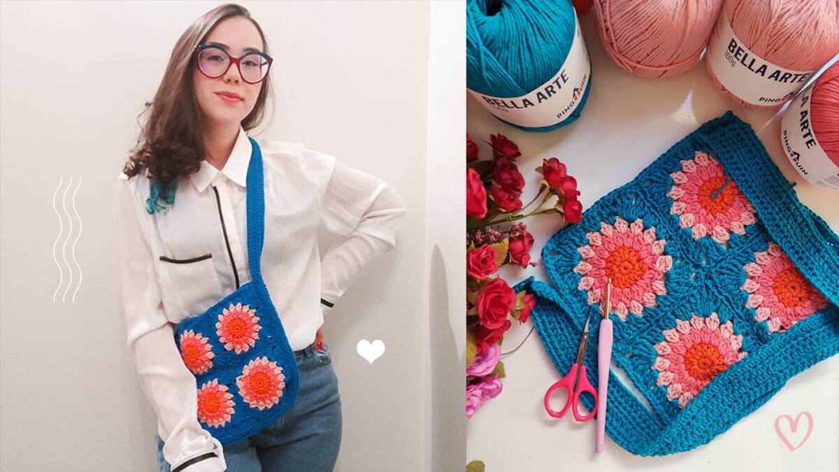 Bolsa de Crochê Colorida: Uma Peça Linda para o Dia a Dia!