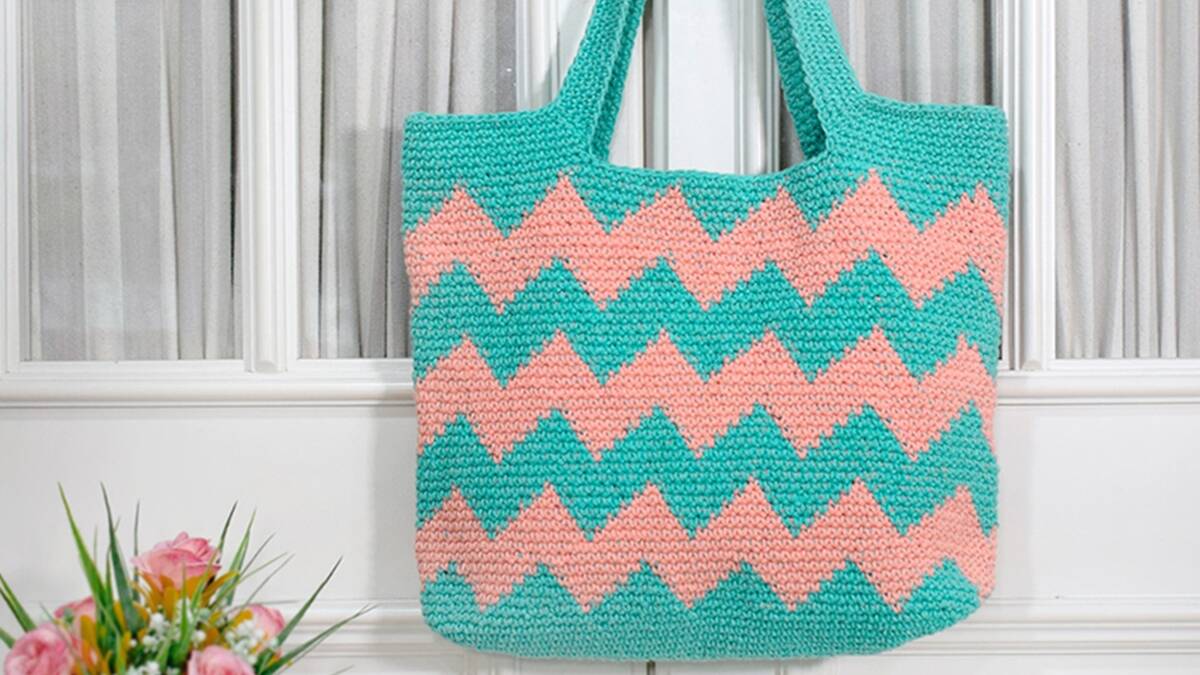 Bolsa de Crochê Chevron: Como Fazer a Sua?