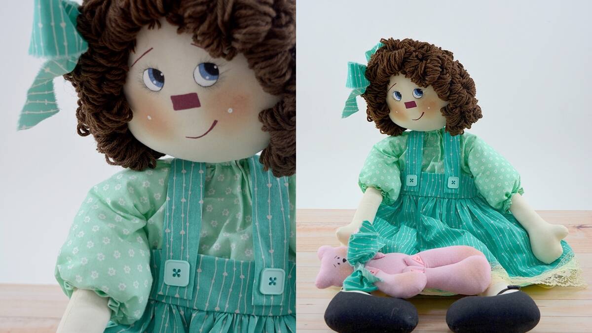 Boneca Ninna em Patchwork: Um Lindo Presente de Natal!