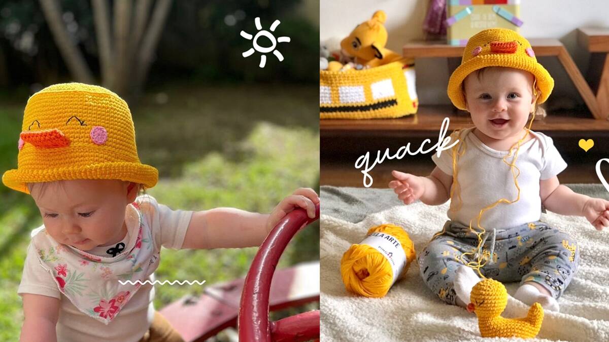 Bucket Hat de Crochê para Bebês: Fofura em Crochê!