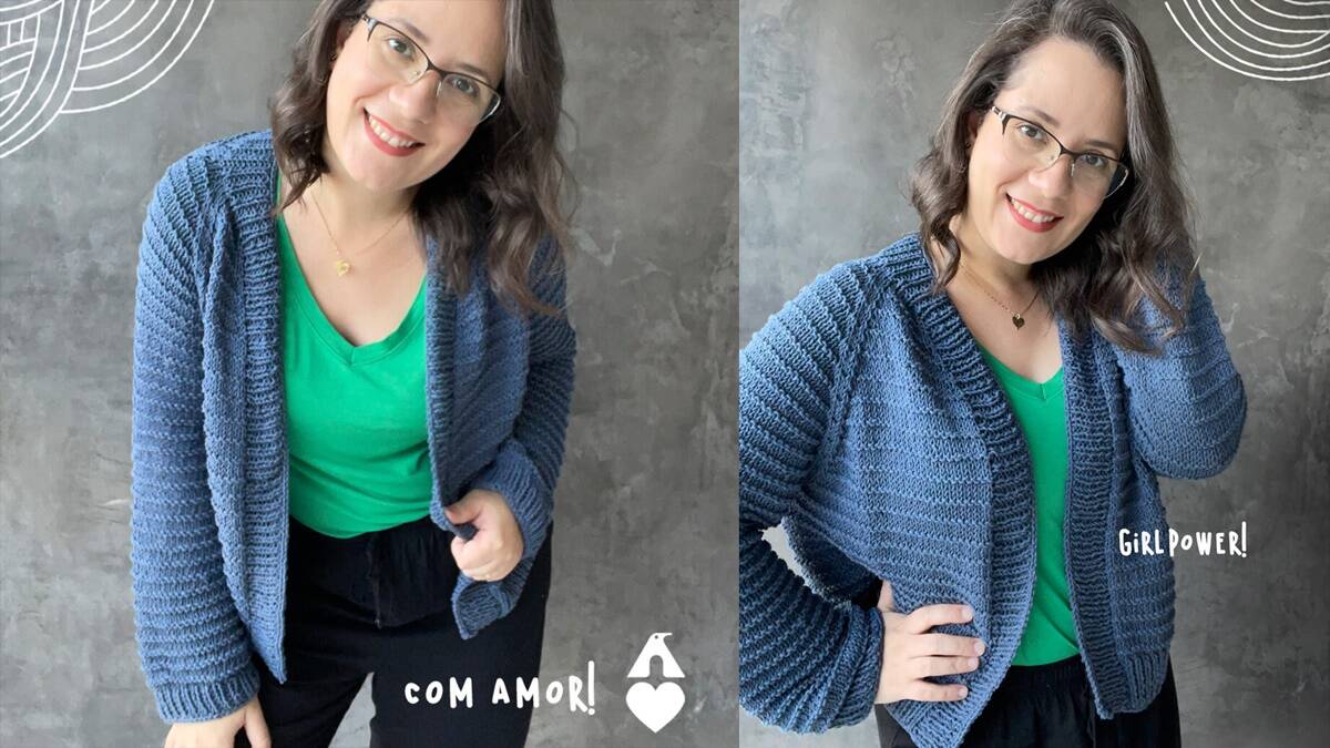 Cardigã de Tricô Azaléia: A Peça Que Transforma Seu Look!