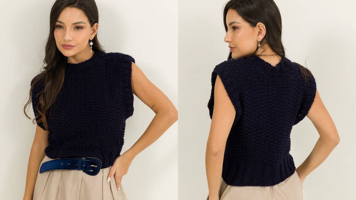Colete de Tricô Celebridade: Aprenda a Fazer Essa Peça Linda!
