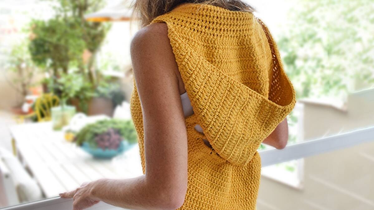 Colete de Crochê com Capuz: Peça Linda e Estilosa para o Verão!
