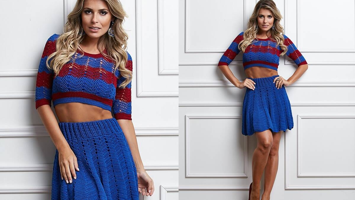 Conjunto de Crochê – Cropped e Saia: Como Fazer o Seu?