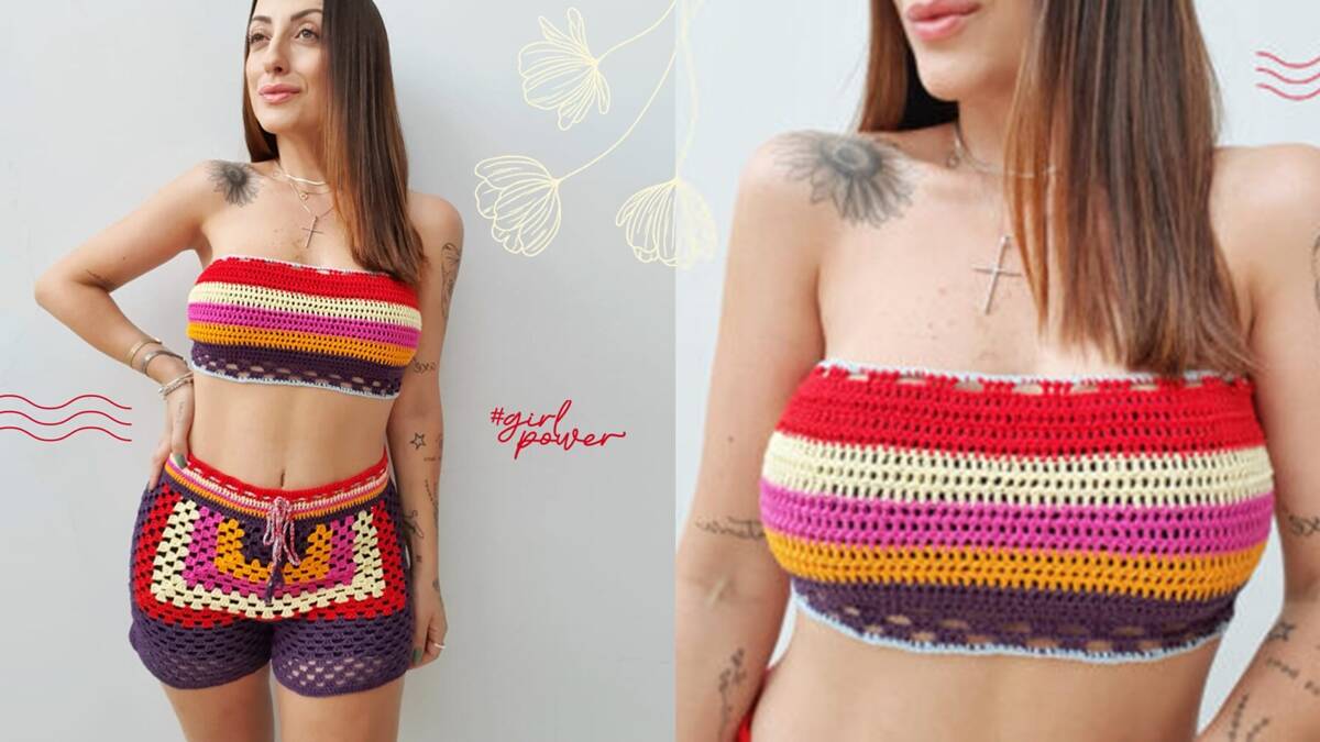 Conjunto de Crochê: Um Conjunto Lindo para o Verão!