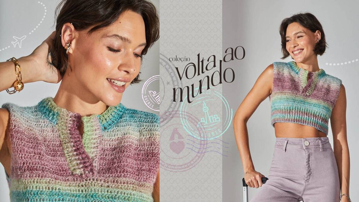 Cropped de Crochê Colorido: Aprenda a Fazer o Seu!
