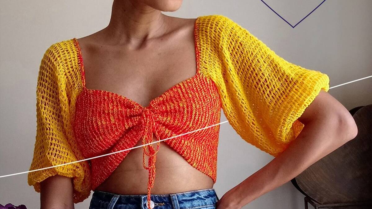 Cropped de Crochê e Tricô: Uma Peça Linda e Única!