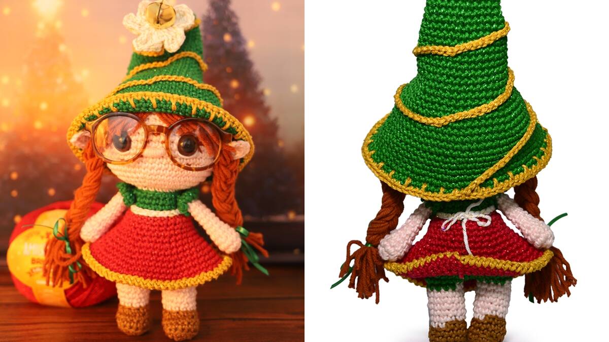 Duende Dafny em Amigurumi: Fofura e Charme no Seu Natal!