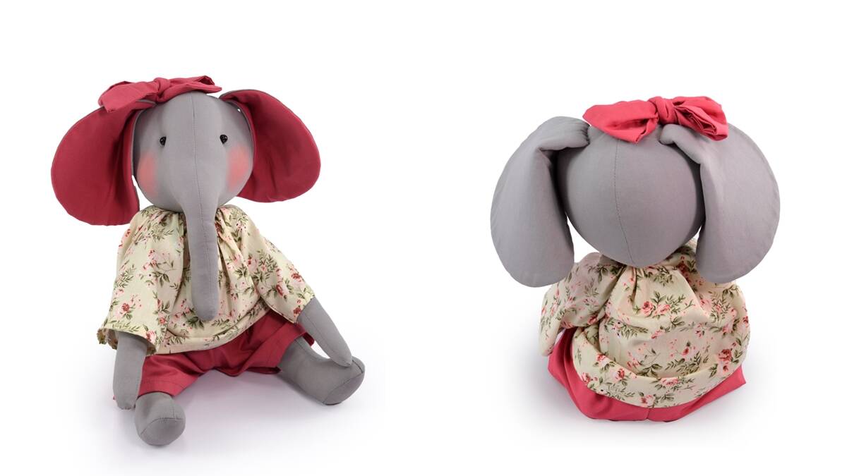 Elefante Carol em Patchwork: Uma Boneca Linda e Divertida!