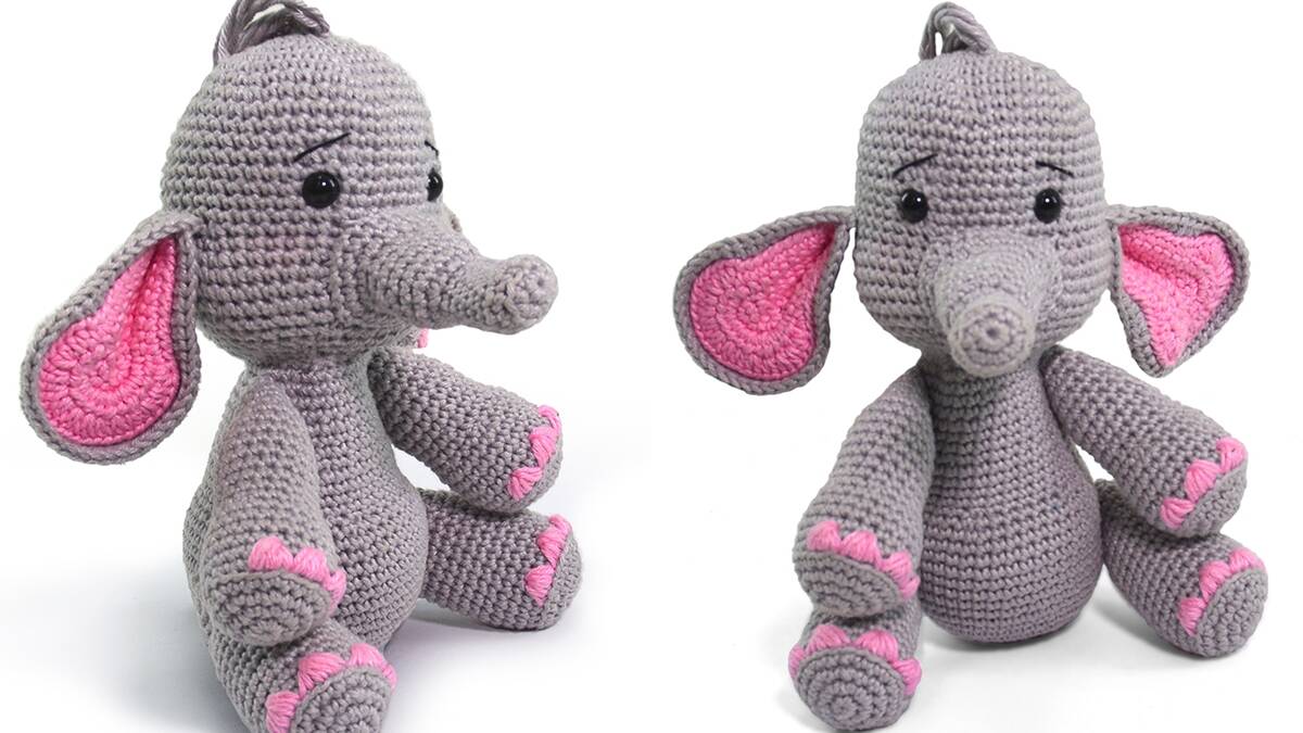 Elefanta Juju em Amigurumi: A Magia do Safari em Suas Mãos!